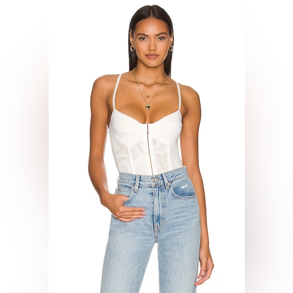 Free People White Bodysuit